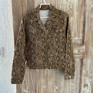 Frame Denim snake print jacket